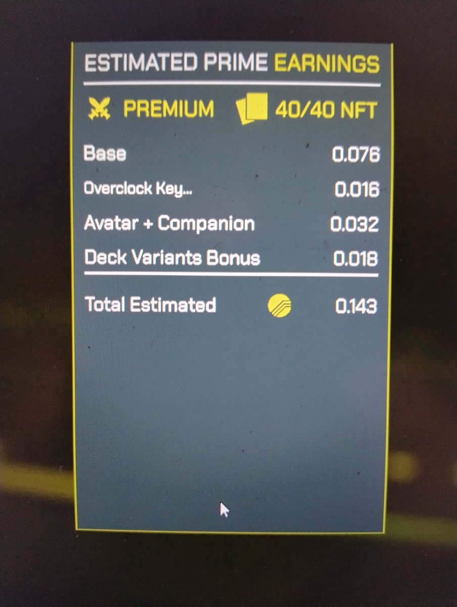 I really like this new game rewards summary <a href="/ParallelTCG/">Parallel</a> 

I.m playing in diamond 5 right now to give you an idea, avatar and companion and several SE cards and PL/NL cards.

Overclock key is my skeleton key morph for today 👇