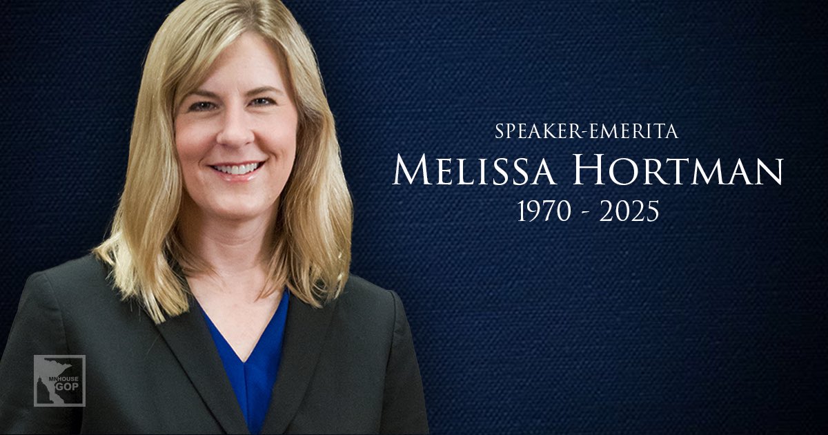 We honor the lives of Speaker-Emerita Melissa Hortman and her husband Mark. Our prayers are with their loved ones and all who mourn this profound loss today.