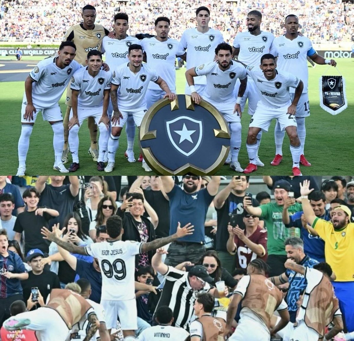 CentralDoBrega's tweet photo. A realidade é só uma: o Brasil PRECISA de uma vitória do Botafogo hoje

se passar, enfrenta Chelsea ou Benfica, e assim tem muitas chances de botar o Brasil numa semifinal de Mundial de Clubes.

Quem não está torcendo é louco 🔥🇧🇷 https://t.co/34uGyQd2rg