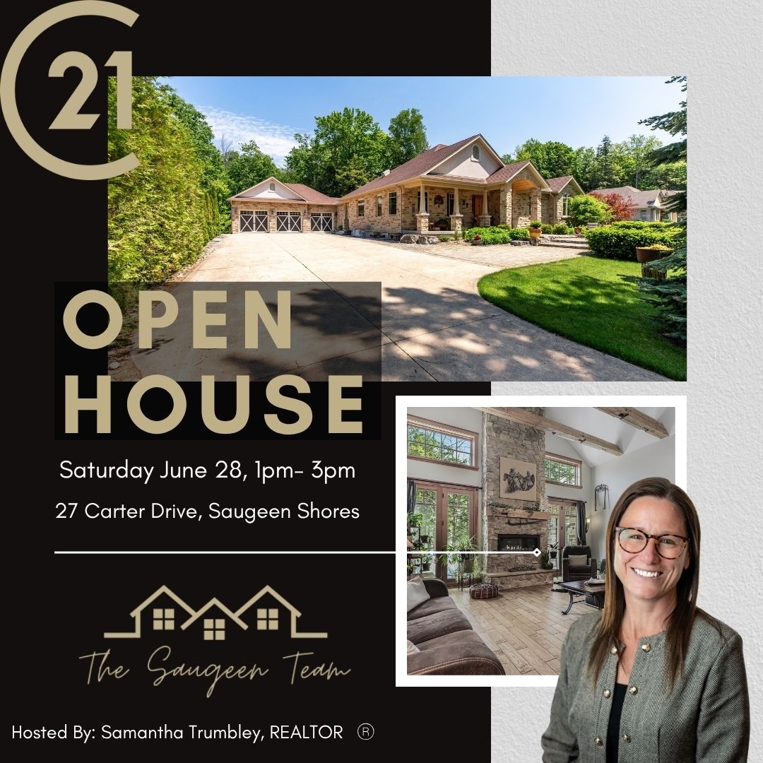 SaugeenTeam's tweet photo. 🏠️ OPEN HOUSE TODAY! 🏠️
⁠
27 Carter Dr. Saugeen Shores - Saturday June 28th, 2025 1pm-3pm
⁠
An absolutely stunning home in a beautiful area of Saugeen Shores!
$1,695,000

For more information: https://t.co/akn8xfRZXS
⁠
 #openhouse https://t.co/uHZg83NWHl