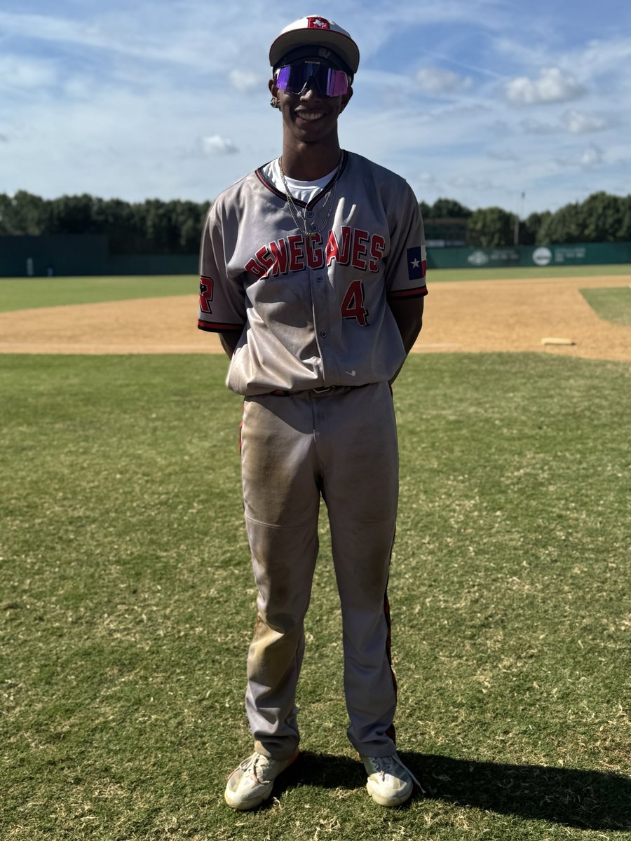F: <a href="/NtxRenegades/">NTX Renegades Baseball</a> 2025 12, Warstic Ford 7
PoG: <a href="/JakePRoss25/">Jake Ross</a> 1-3, 3B, 2 RBI
Notable: @Djchat2026 2-3, RBI