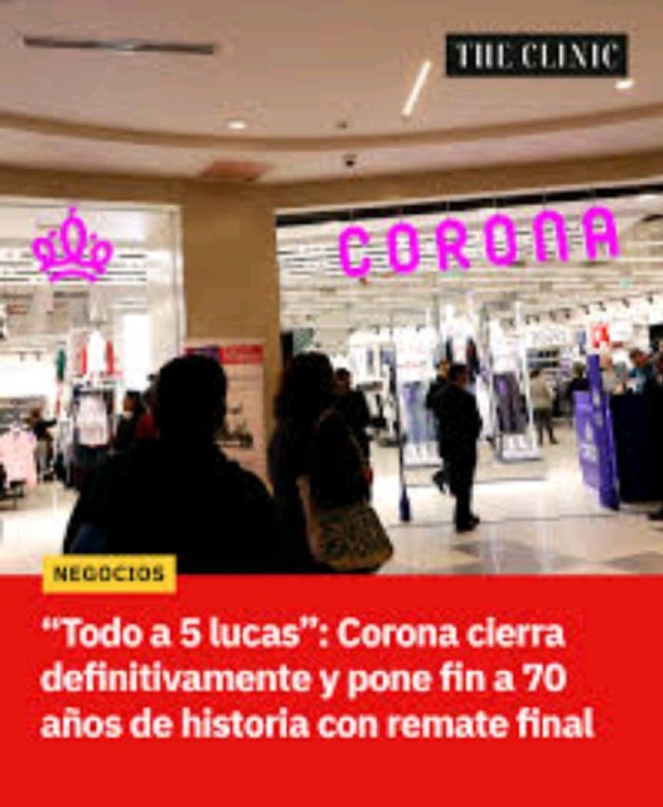 RRun_Vero's tweet image. La tienda Corona quebró gracias a la gestión de la ex ministra Jeanette Jara. El comunismo es miseria 
Las #40Horas son pan para hoy hambre para mañana