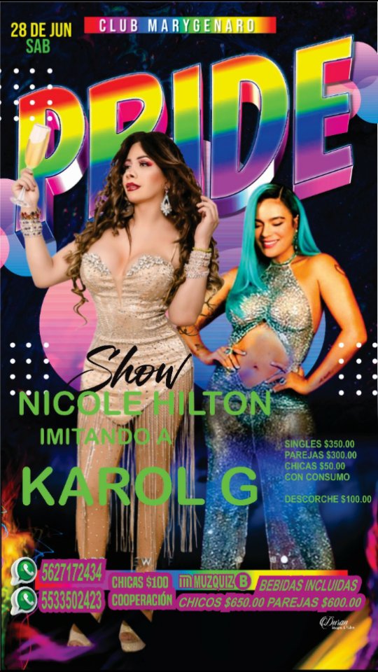 ClubMaryGenaroS's tweet photo. Sábado de #PRIME!!!🌈 
Ven a Festejar a
 Ana Bomboncita y dejate consentir por el Show de KAROL G🌈
 Diviertete para todos los Colores.🌈

*MaryGenaroSW tu punto de encuentro swinger

https://t.co/HZKbh0fiig
5627172434 https://t.co/QBGK1fg3Kt