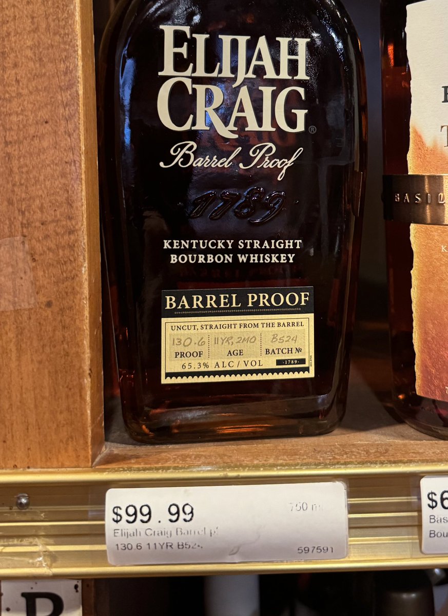 What’s the most you’d pay for Elijah Craig Barrel Proof?