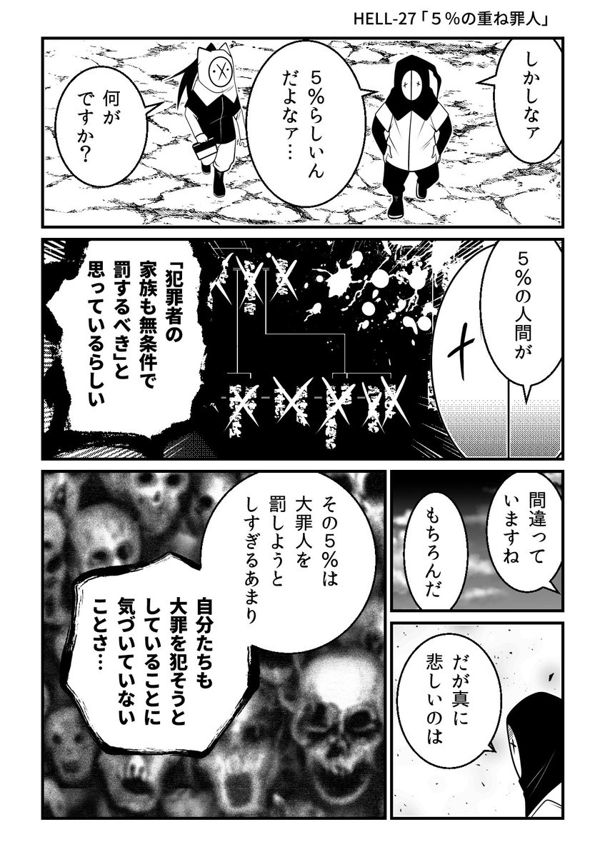 5%の「犯罪者の家族も裁くべき」主義者たち。 