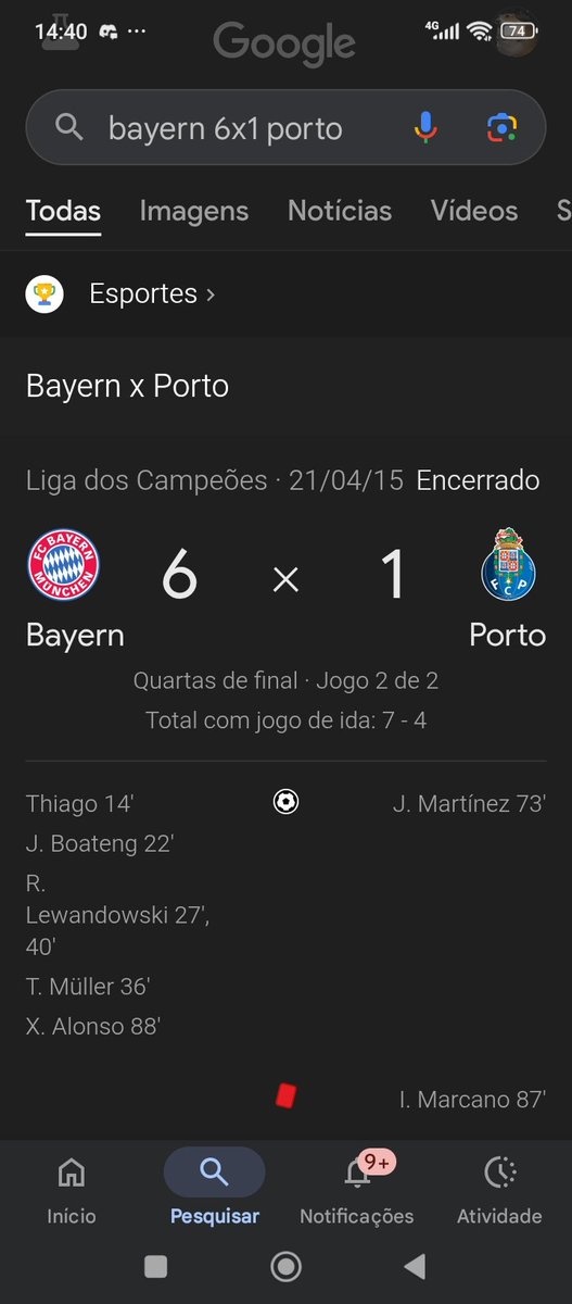 ksshcodes's tweet image. Porto 3 a 1 no Bayern na ida e a volta foi essa brincadeira aqui, mas isso ele não colocou