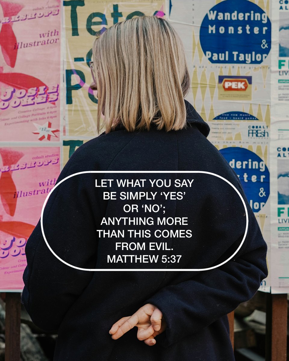 FBCSpearman's tweet photo. Join us tomorrow as we study Matthew 5:33-37 and look at the importance of truthfulness 

Sunday school 9:45
Worship 10:45 https://t.co/JCju70Hg6K