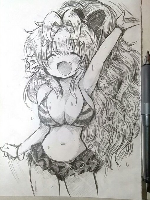 手癖で描くと過去絵と同じ感じになるのが案外恐怖かもしれん 