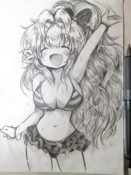 手癖で描くと過去絵と同じ感じになるのが案外恐怖かもしれん 