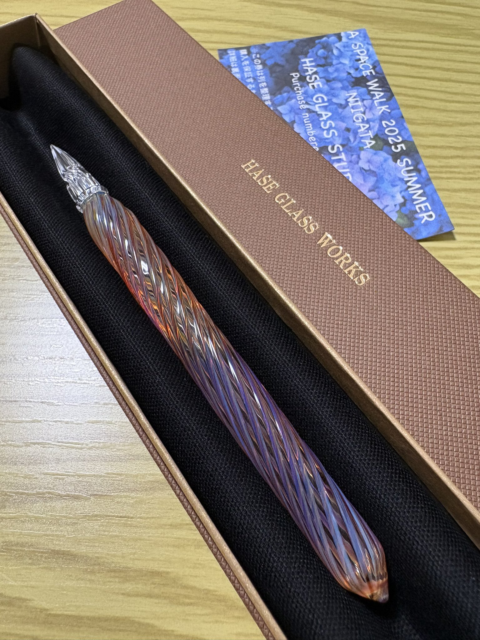 HASE硝子工房　ガラスペン（辻風ロング） hase硝子工房 ガラスペン (辻風・ロング)