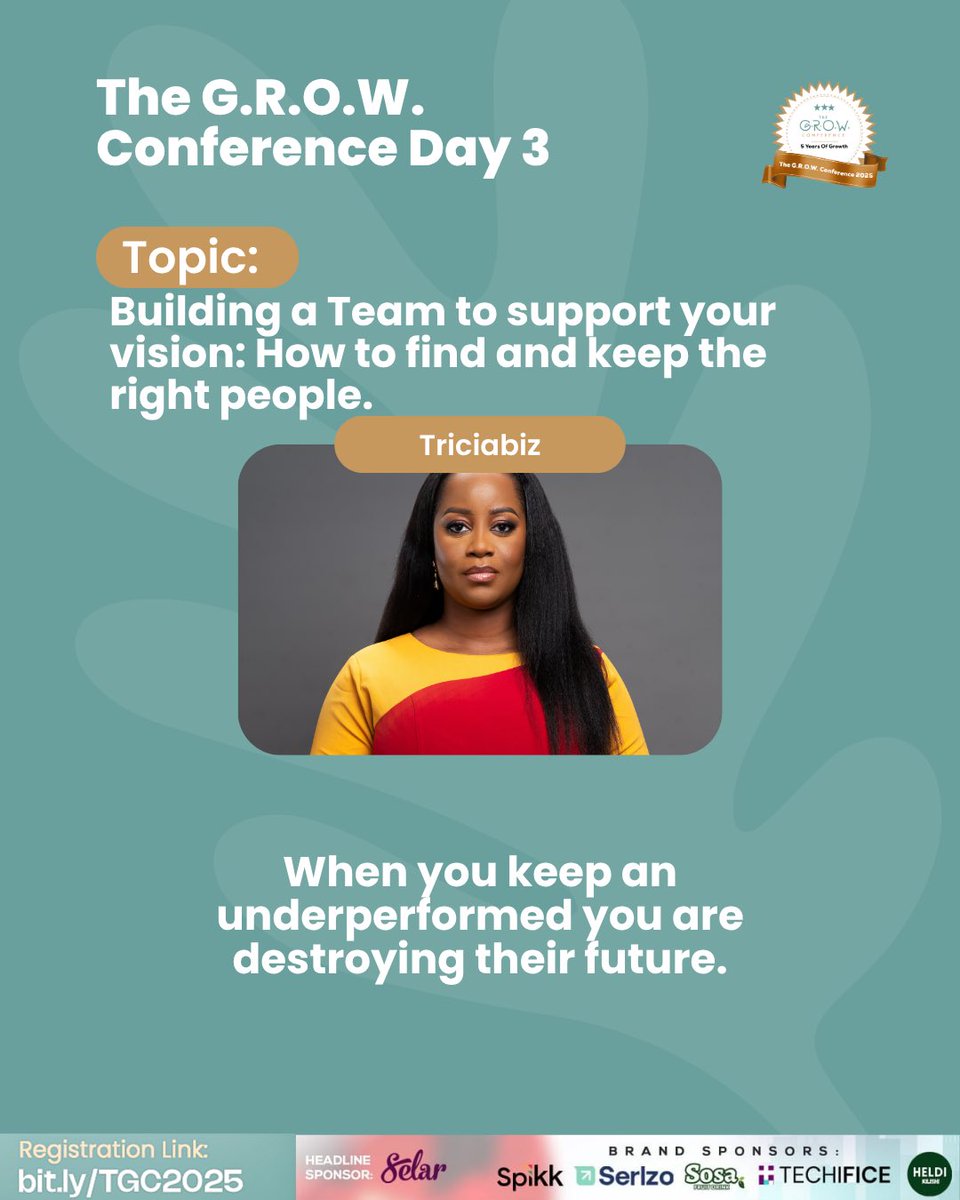 thecreatorchic's tweet photo. Leadership in action.
Temitayo Ibitoye is sharing deep insights on team-building for visionary leaders.

Her session at #TheGrowConference2025 is equipping builders to scale wisely.
📍Lagos | Powered by @tryselar &amp; partners
#WhatAmIBuilding https://t.co/JYAb8pd0JX