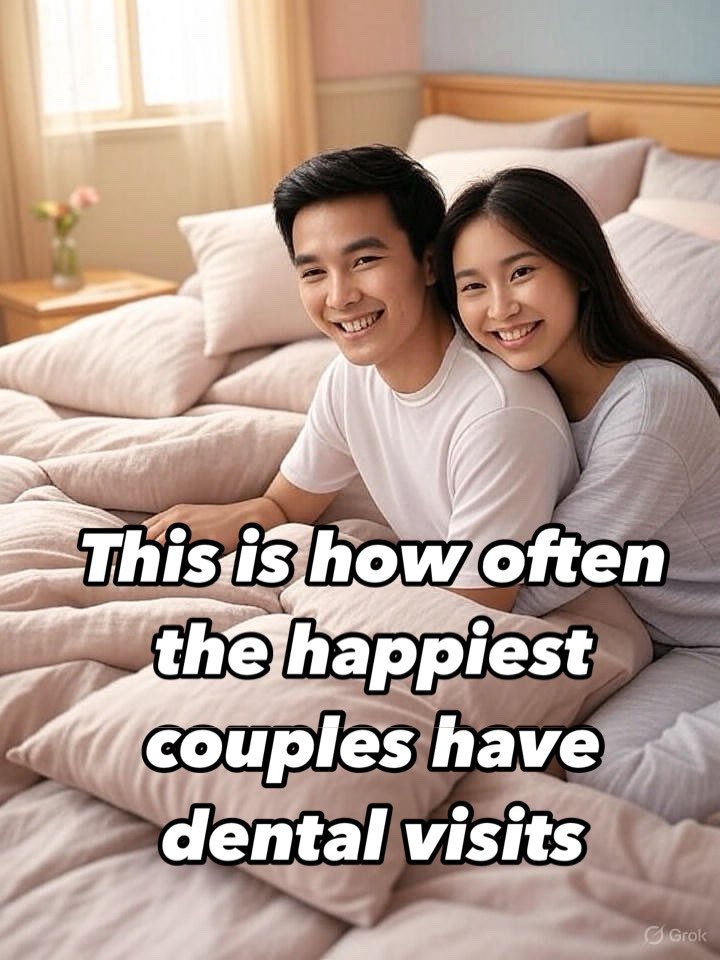 This is how often the happiest couples visit the dentist, according to a couples therapist. dental #pasadenatx  #dentist #dental #fun #appreciation #health #love #thankyou #movies