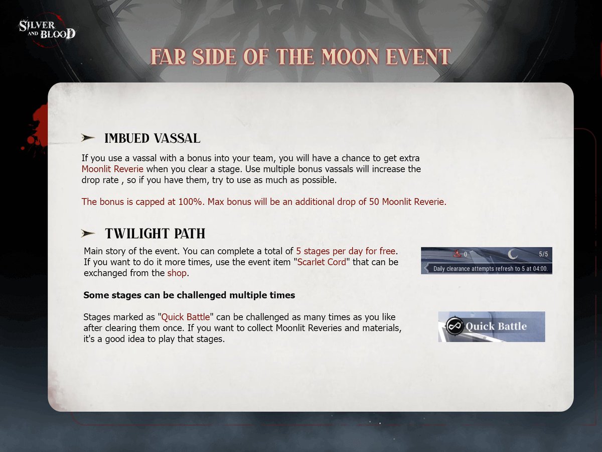 Silver and Blood Updates & Guides (@SaB_Guides) / Posts / X