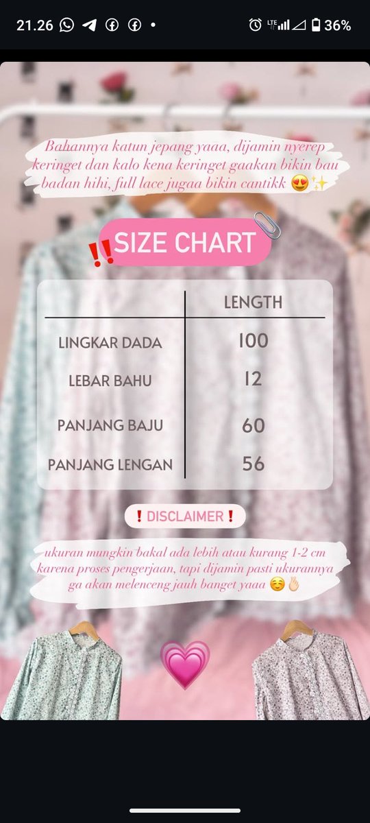 Guys ayo dibeli jualan sepupu aku🥰🙌🏻 dia baru launching malam ini.
cantik banget ga sihh, bahannya katun Jepang, harganya 130k only khusus PO batch 1 dari tgl 29 Juni - 2 Juli