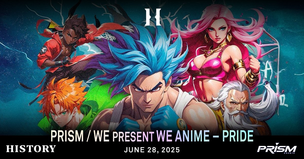 HistoryToronto's tweet image. TONIGHT: Celebrate pride weekend in style as WE Party X PRISM Events brings &apos;WE ANIME&apos; party to our stage ✨ 🌈

Doors &amp;amp; Show - 8:00pm
*all times are subject to change

*must be 19+ with vaild ID to attend

It&apos;s going to be a night to remember!