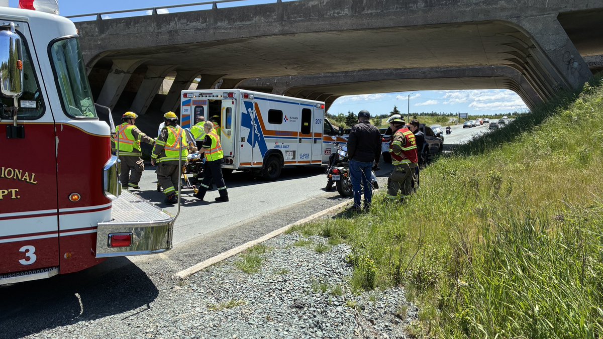 One male motorcyclist is gone to hospital with a leg injury following a relatively minor crash on Heavy Tree Road under the Pitts Memorial overpass. The injuries don’t appear serious. Traffic is slowed in the area. #NLTraffic