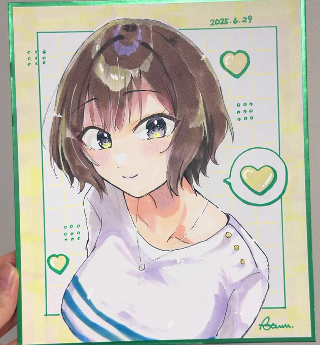 色紙その3、4です。あさりせんせー! 桜フォトグラフの方は背景のミス修正が多めです…すみません。