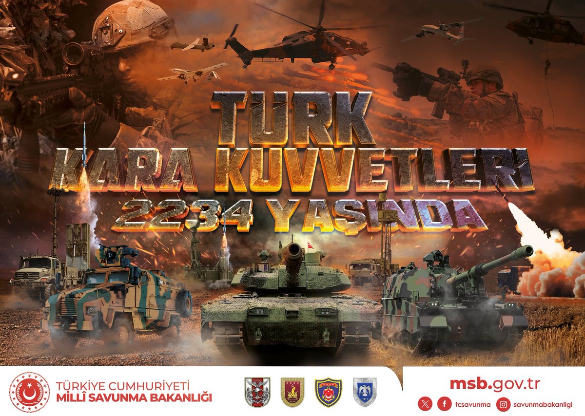 🇹🇷 Türk Kara Kuvvetlerinin 2234’üncü Kuruluş Yıl Dönümü Kutlu Olsun!

<a href="/TSKGnkur/">TSK</a> &amp;  <a href="/tcsavunma/">T.C. Millî Savunma Bakanlığı</a>

“Hangi çılgın bana zincir vuracakmış, şaşarım!” diyen bir milletin evlatları olarak, çıraklık ve staj sigortası mağdurları da bu gurur gününde kahraman ordumuzun yanında!

Mete Han’ın