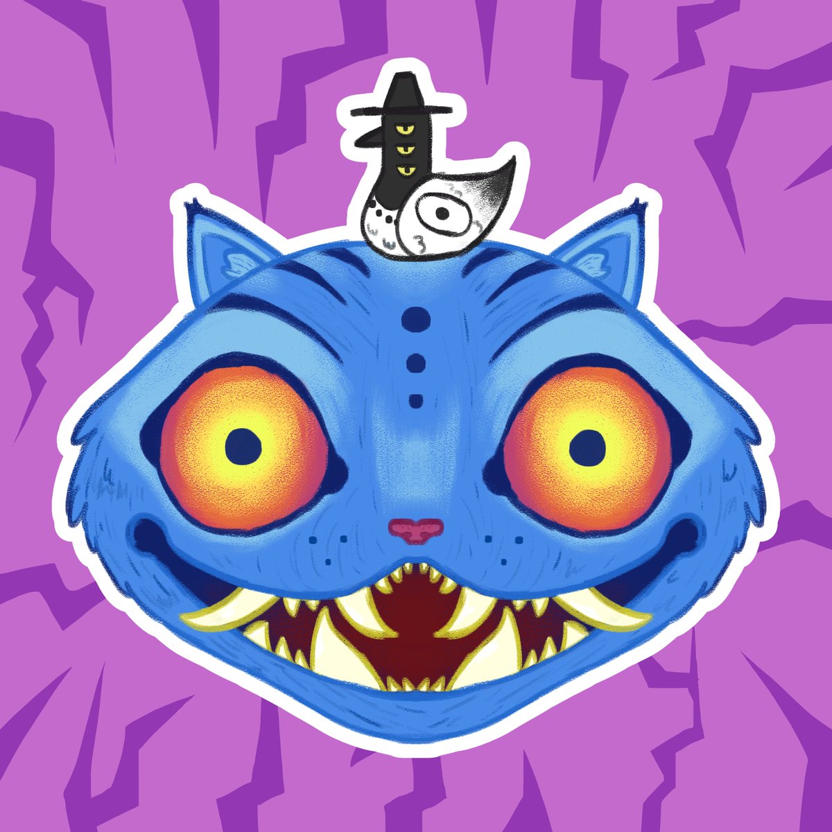 hobbychiboby's tweet photo. I love this silly tiger and bird this movie has consumed my brain so I made a sticker you're welcome
.
.
. #KDH #KPOPDEMONHUNTERS #kpopdemonhuntersfanart #kpopdemonhuntersnetflix #kpopdemonhunter #fanart #digitalart https://t.co/cIoHehfTg1