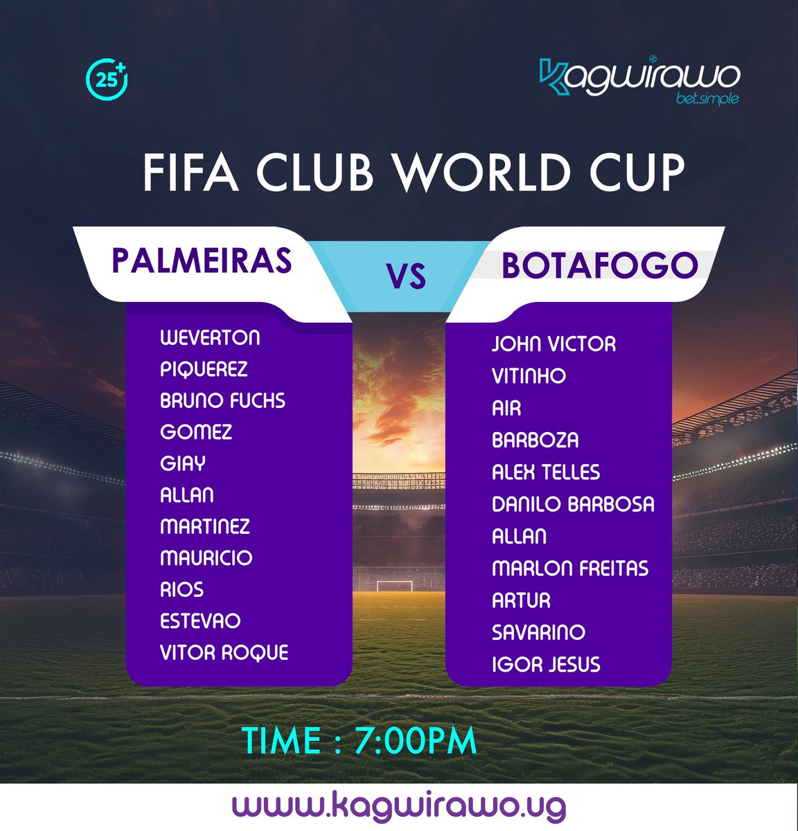 Kagwirawo's tweet image. The first #FIFACWC knockout game is upon us, who do you think will make it to the Quarterfinals?
Bet via kagwirawo.ug
#KagwirawoUpdates