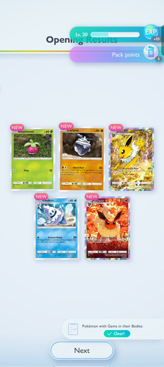 Eevee provides! First pack Leafeon, third pack Jolteon and Flareon.