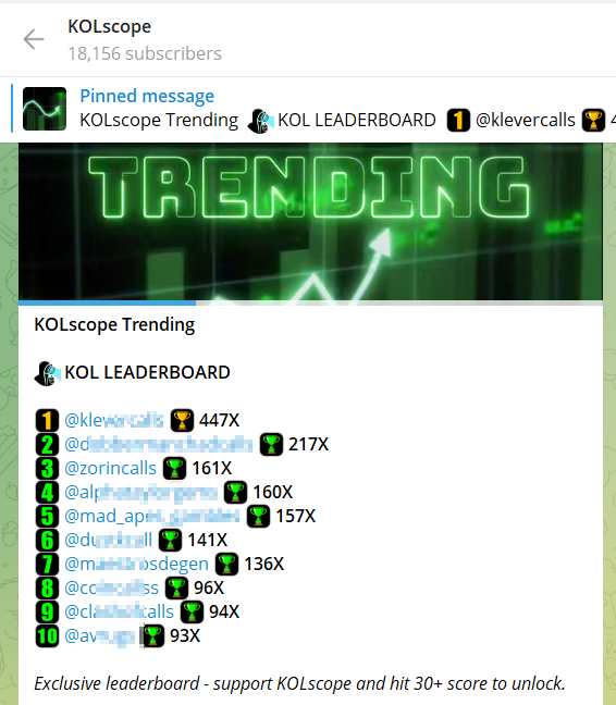 ZorinCalls's tweet image. 𝐓𝐨𝐩 𝟑 𝐚𝐭 𝐊𝐎𝐋𝐬𝐜𝐨𝐩𝐞 𝐫𝐧 🚀🔥

t.me/KOLscope/64

#KOLTracking #ZorinCalls $meow #MOONCOIN $CHILLPILL $RICH $HULKED