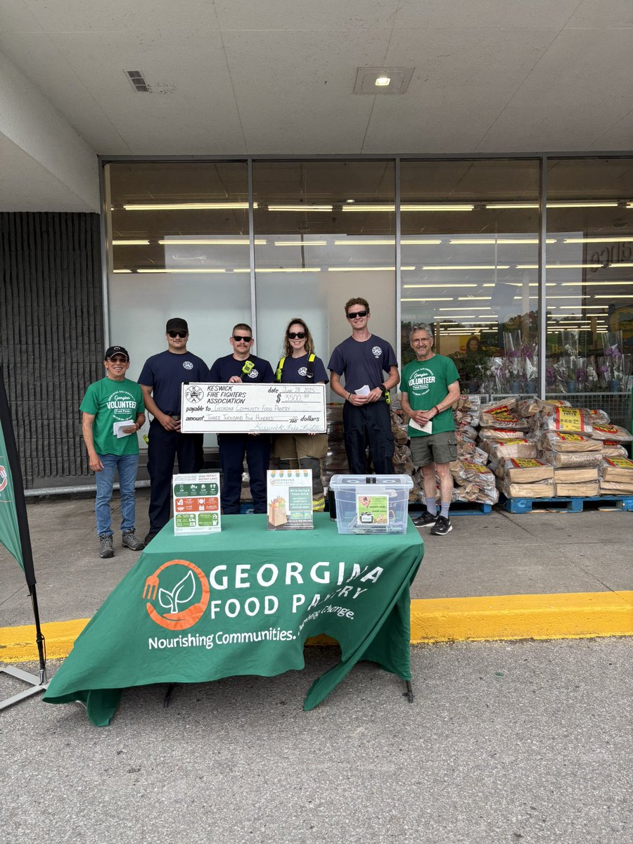 KeswickFFA's tweet photo. Comunity Service is part of our values in the Fire Service and members were out today with a $3,500 donation to @georginapantry https://t.co/m6Gay2xW5O