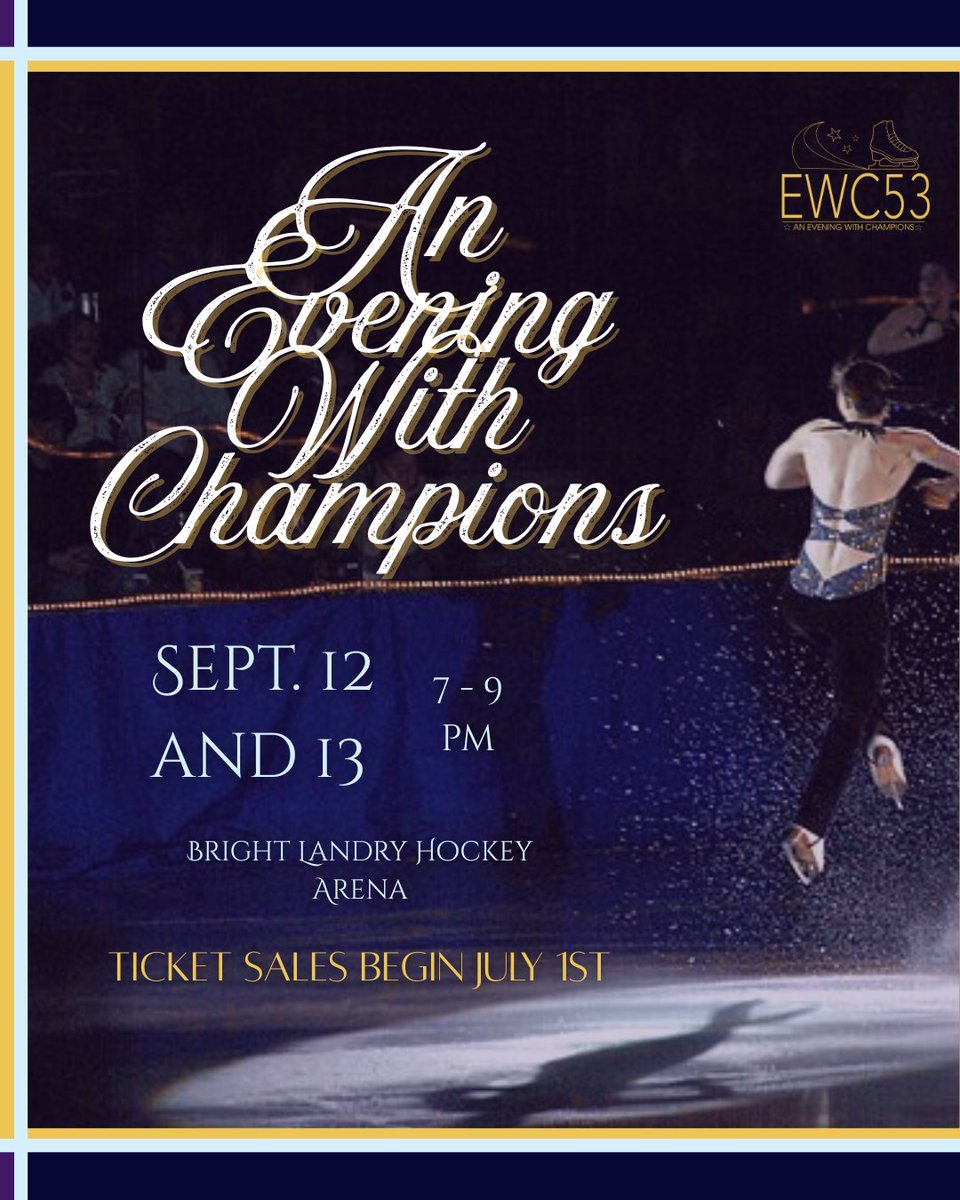 Ticket sales for the 53rd Annual An Evening with Champions will be LIVE on July 1st!! 🎟️💜💫