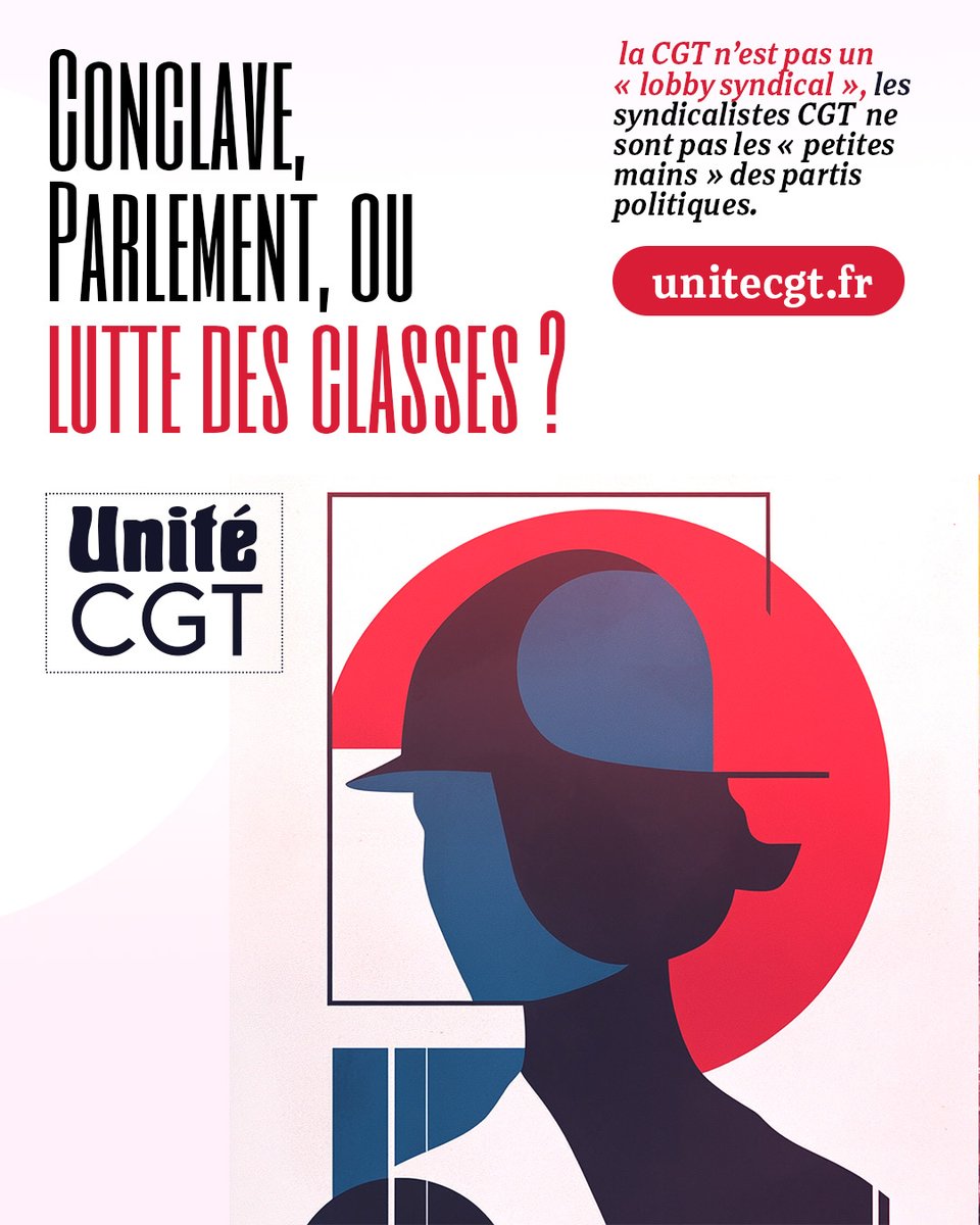 UniteCGT's tweet image. 🟥 Retraites, Salaires, Emplois, Paix... la seule voie réaliste et efficace, qui pave d’ailleurs la voie de la victoire, est celle de la lutte des classes qui s’appuie sur le réel c’est-à-dire l’organisation du rapport de force, notamment par la grève !
👉unitecgt.fr/unite-mensuel-…