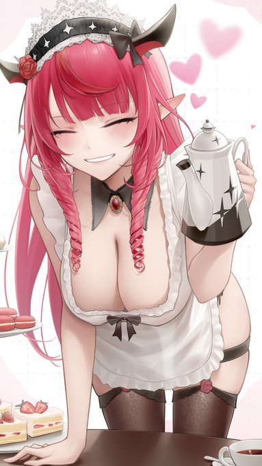 More and more MaidRys :D

This is a serious study of props, cloth details and background
With an angel help as the model, which is very seiso of course. Totally no sus here :)

Also some alt ver in Fanbox and Patreon if you want to see more study result :D 