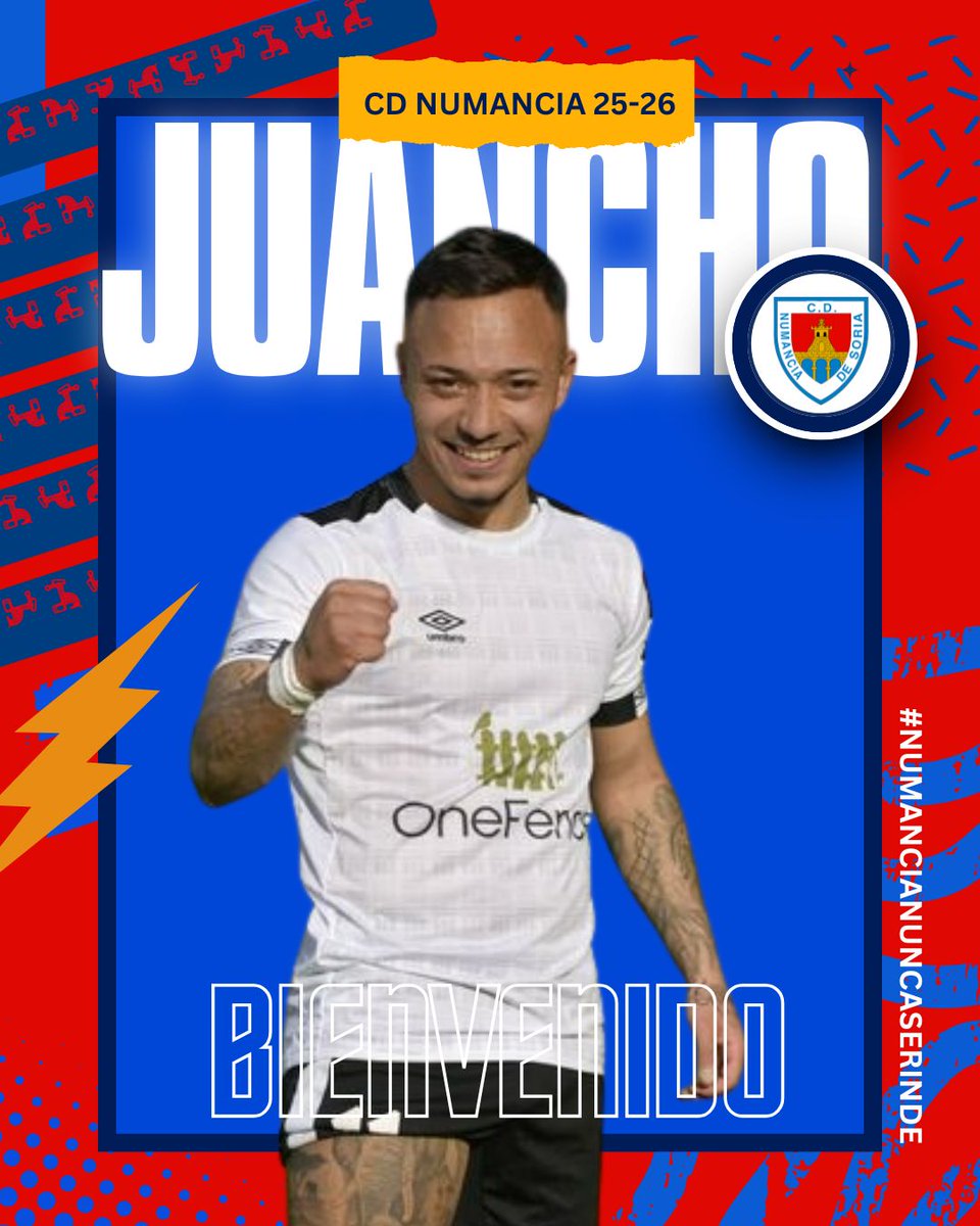 𝗝𝘂𝗮𝗻𝗰𝗵𝗼 se une al <a href="/cdnumancia/">CD Numancia</a> para disputar la temporada 2025/2026. ¡Mucha suerte y a por el objetivo!