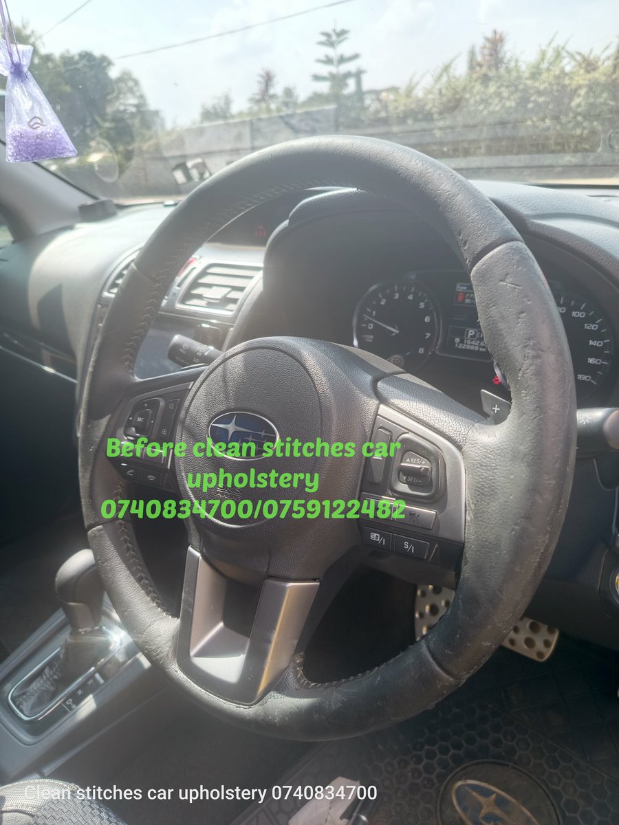 CleanUpholsters's tweet image. "See the Before and After! This Subaru XT just got a fresh upgrade with Grade 1 leather on the steering wheel—comfort, class, and a happy client to top it off. 🔥 #CleanStitches #SubaruXT #BeforeAndAfter #SteeringWheelUpgrade"