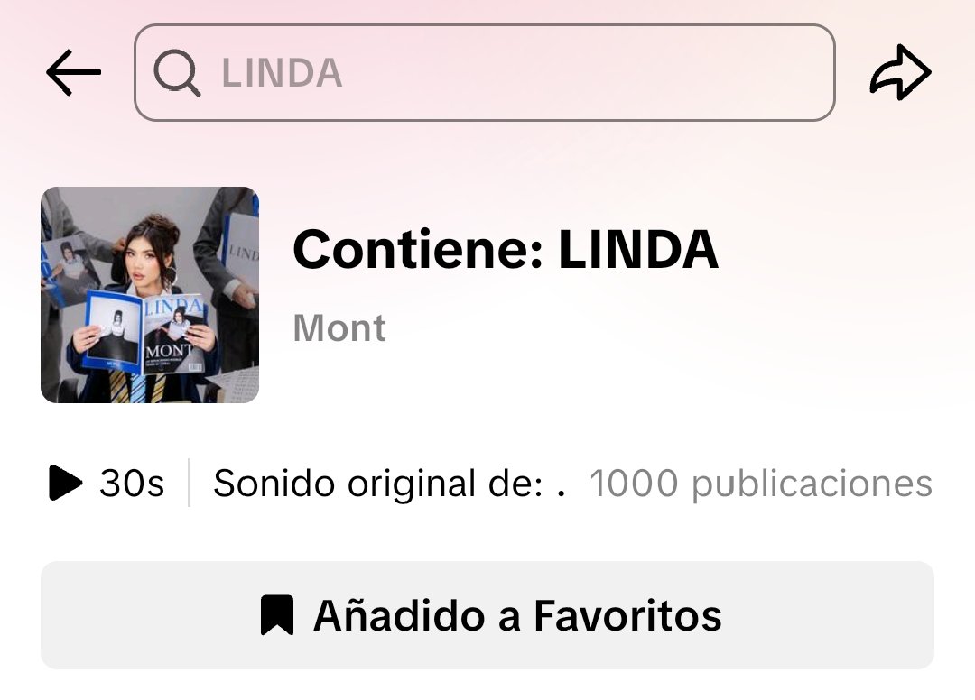 El audio “LINDA” de <a href="/monttpantoja/">wildcatt</a> ha superado los 1000 vídeos en la plataforma de TikTok.