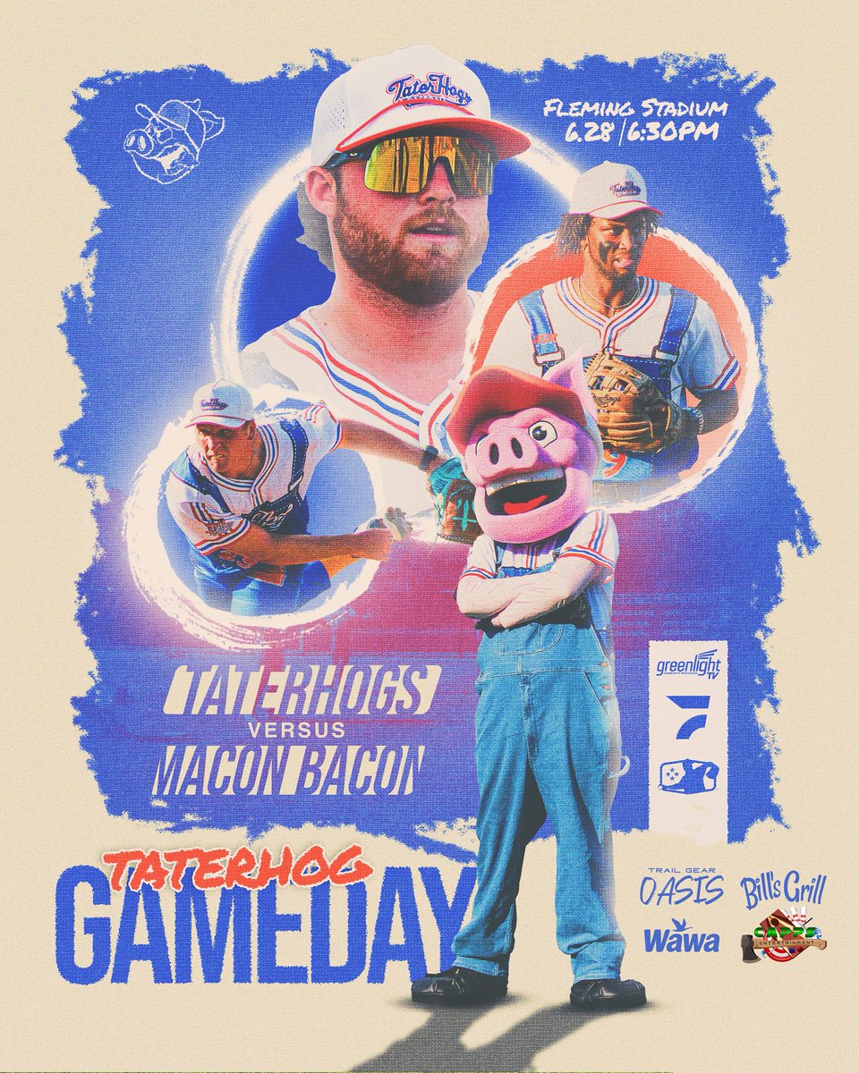 𝙃𝙤𝙜𝙨 𝙂𝙖𝙢𝙚𝙙𝙖𝙮🐷🍠

🎉 Tailgate Night - Starts 3PM 
🆚 @gomaconbacon - 6:30PM
🎥 <a href="/FloCollegeBSB/">FloCollege | Baseball</a> 
🎟️ <a href="/showpassevents/">Showpass</a> 

#tobsroll