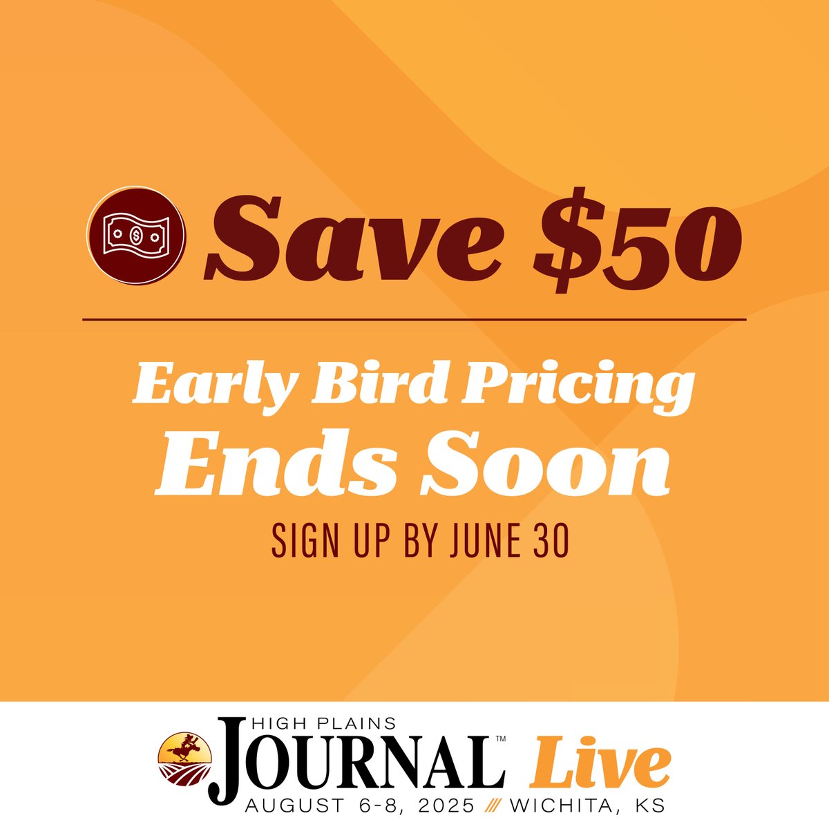 ⏳ Last chance to get early bird pricing at our first-ever 3-day HPJ Live Event! 

Your time is money—HPJ Live makes it count. Join us August 6–8 for 3 days packed with expert insights, profit-boosting strategies, and real-world solutions for farmers and ranchers. 

Register now