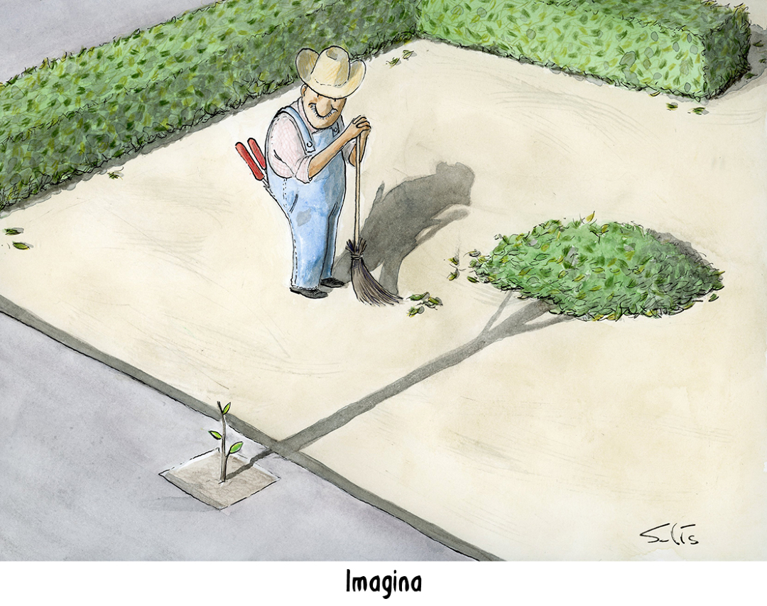 Imagina La aspiración del arbolito, en el Día Mundial del Árbol. Por Víctor Solís (@Visoor) desde Ciudad de México en la #ViñetaVerde de <a href="/EFEverde/">EFEverde</a>
efeverde.com/imagina-dia-de…