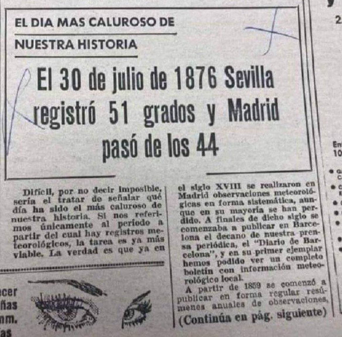 Calor ha hecho siempre, mientras que gilipollas progre-climáticos no ha habido nunca tantos como ahora. 

Esa es la diferencia.