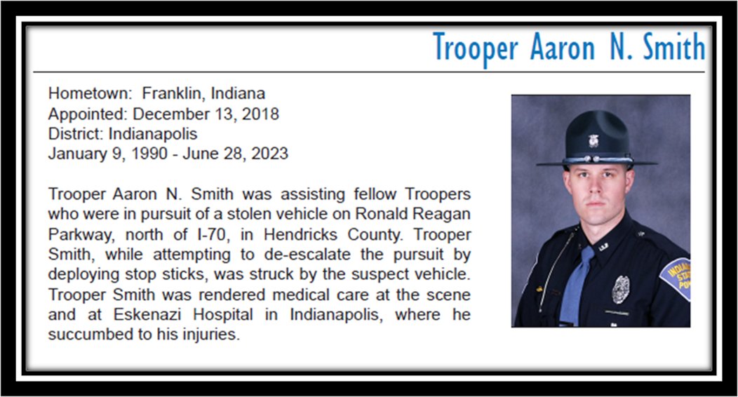 ISPJasper's tweet image. Two years ago on this date we lost Trooper Aaron N. Smith.