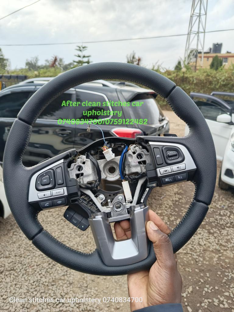 CleanUpholsters's tweet image. "See the Before and After! This Subaru XT just got a fresh upgrade with Grade 1 leather on the steering wheel—comfort, class, and a happy client to top it off. 🔥 #CleanStitches #SubaruXT #BeforeAndAfter #SteeringWheelUpgrade"