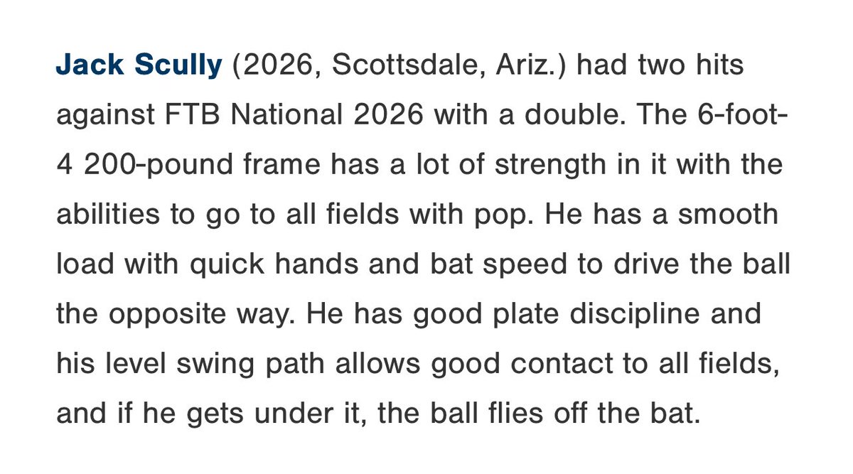 Jack_Scully5's tweet image. Thank you for the write up
@PG_Scouting @PG_FourCorners @JoeyCohenPG @swarmredelite