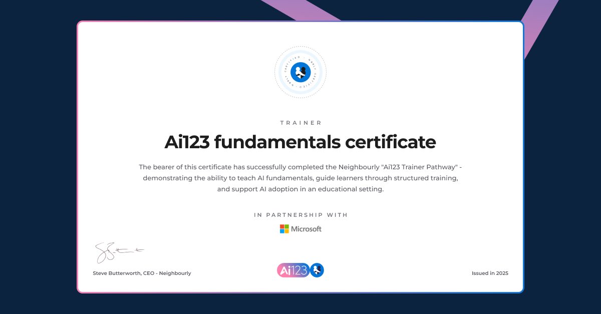 Yesterday we had a lovely session in Manchester with <a href="/nbrly/">neighbourly.com</a> Ai123 #learning facilitated by <a href="/Microsoft/">Microsoft</a> Chris Lines &amp; Mark Armstrong from @ IntecGroup learning about everything Ai and what charities and all of the third sector could achieve with it #charity #organisation #learning