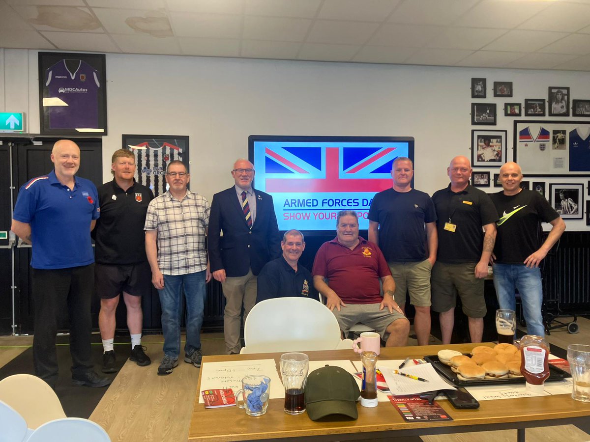 Chorley FC Community Foundation (@chorleyfccf) on Twitter photo Today, on #ArmedForcesDay, we held our first Veterans meeting at <a href="/chorleyfc/">Chorley FC</a> 🇬🇧 Great ideas & passionate discussions on how to best support our local community. So excited for the positive community impact! Huge thanks to all attendees. This is just the start! #VeteransSupport Today, on #ArmedForcesDay, we held our first Veterans meeting at <a href="/chorleyfc/">Chorley FC</a> 🇬🇧 Great ideas & passionate discussions on how to best support our local community. So excited for the positive community impact! Huge thanks to all attendees. This is just the start! #VeteransSupport