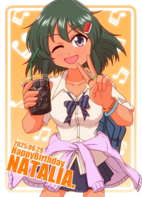 ナターリアおめでとー。 ギャルっぽいナターリアちゃん。 #ナターリア生誕祭2025 #ナターリア誕生祭2025
