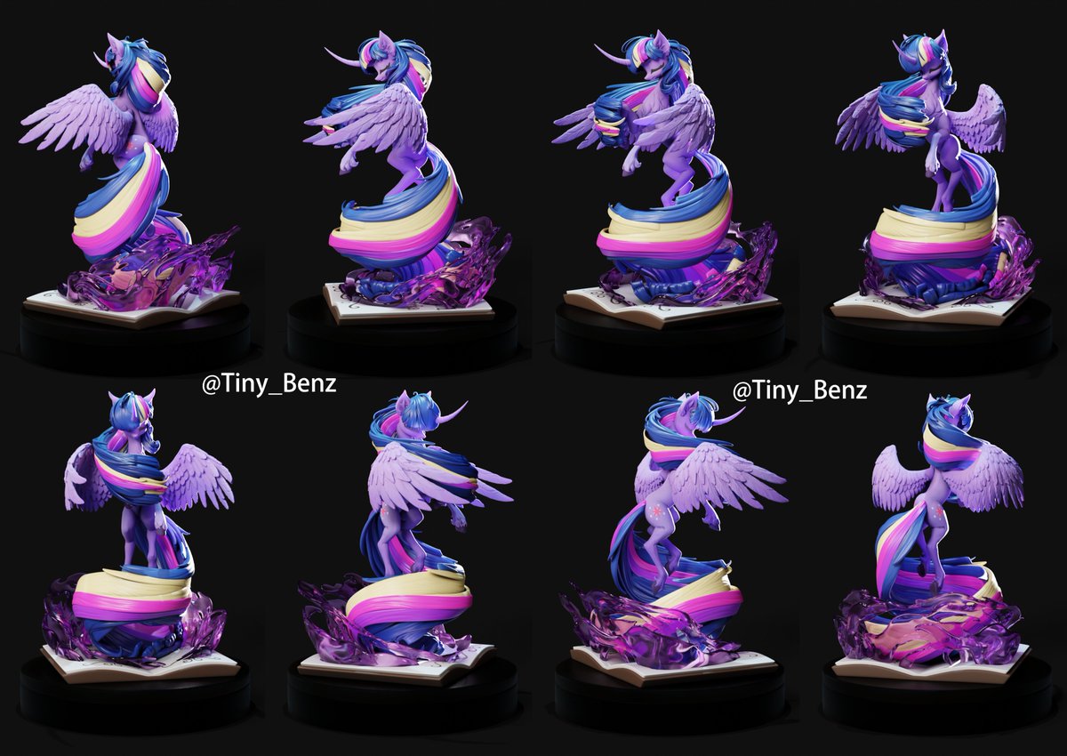 She came out of the book…
From my own illustration to 3D ✍️✨
Full sculpt turnaround – more characters coming.
#mlpfim #mlp #TwilightSparkle