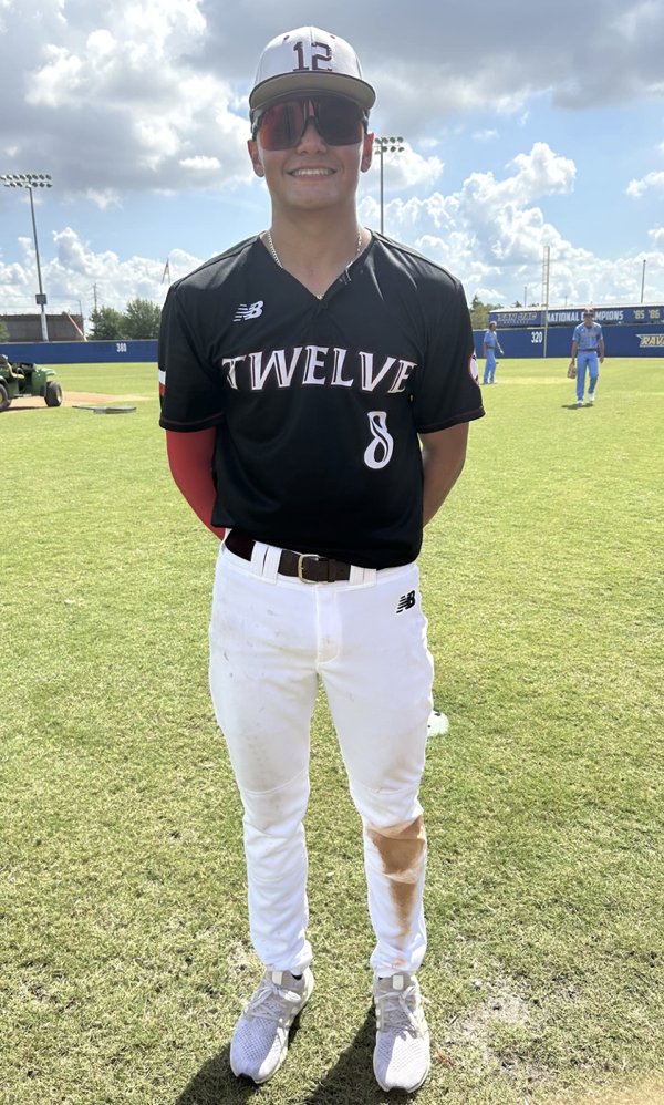 FiveToolTexas's tweet photo. F: @TwelveRecruits Silver 2027 13, Core Baseball 5
PoG: @mjvela8 Grand slam, 4 RBI, R https://t.co/EMTcIebnVv