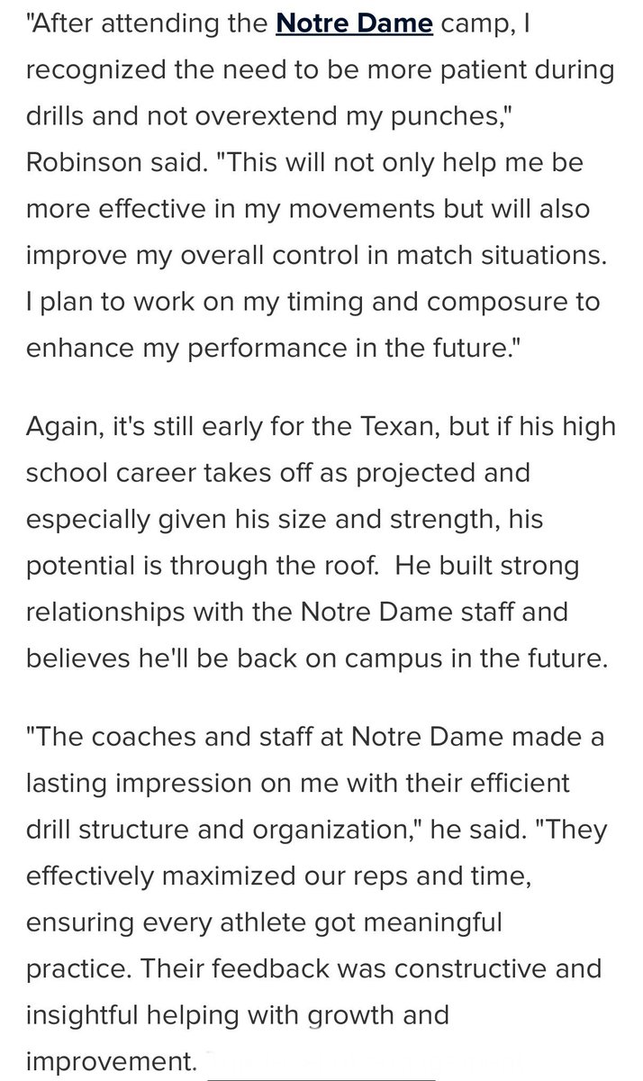 Brock Robinson (@brock13robinson) on Twitter photo Extremely thankful to <a href="/Bryan_Ault/">Bryan Ault - Midwest Scout</a> for the write up!! I will definitely be back at Notre Dame again! Extremely thankful to <a href="/Bryan_Ault/">Bryan Ault - Midwest Scout</a> for the write up!! I will definitely be back at Notre Dame again!