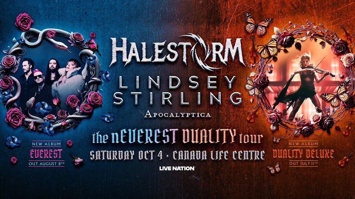 Did you see Halestorm's new behind the scenes video looking into their new song "Everest?" Make sure to watch the video here ➡️ bit.ly/44ktzTc
Get tickets to see Halestorm and Lindsey Stirling on Saturday, October 4!