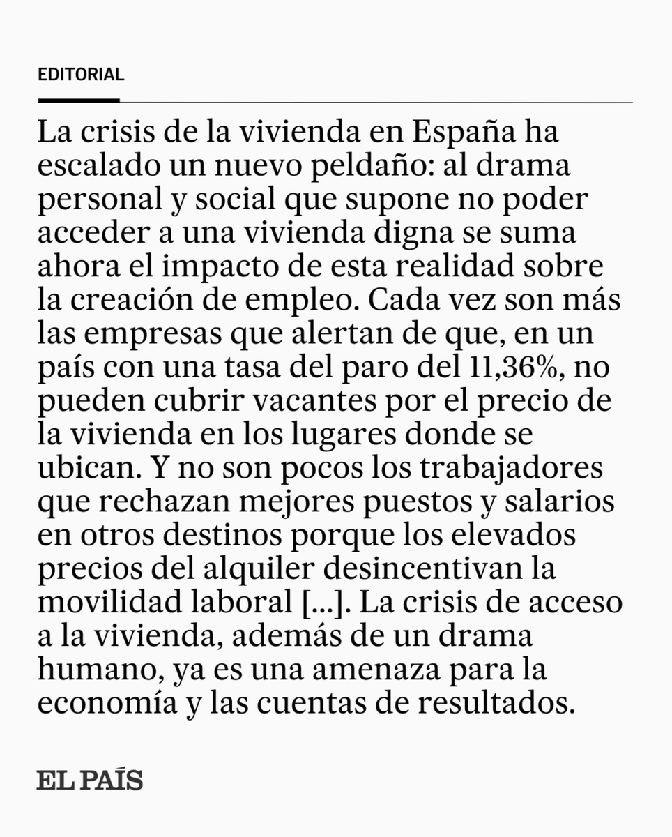 el_pais's tweet photo. EDITORIAL | 'La vivienda estrangula la economía'  https://t.co/zGd5L2r73j https://t.co/KcMsTYoopw