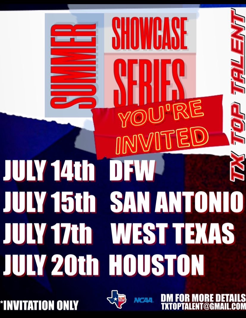 EthanAgs2026's tweet image. I’m excited to announce that @TXTopTalent has invited me to their Summer Series Showcase on the 15th of July. Can’t wait to get out there and rip it!!! @CoachPhilyaw @RPQBAcademy @AthleticsApex @JayLane81 @HarlanHawks_FB @CoachMikeDarr @CoachCardenas1 @Coach_JMolina @Coach_Layer…