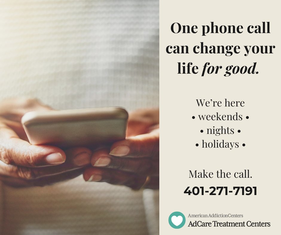 800alcohol's tweet image. One call could change everything. We’re open 24/7—even on weekends. Don’t wait for Monday.

Call us: 401-271-7191

#AddictionRecovery #GetHelpNow #SameDayAdmissions